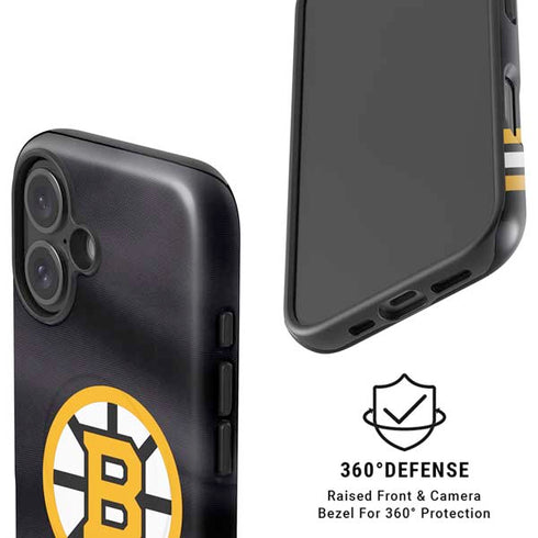 NHL Boston Bruins Home Jersey iPhone 16 Plus Magsafe Impact Case